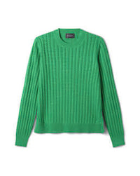 Pull Col Rond Pointelle - Vert Tupper