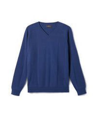 Pull V Détails En Côtes - Rugby