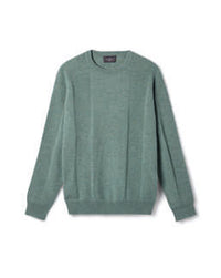 Pull Col Rond Détails En Côtes - Feuille