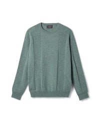 Pull Col Rond Détails En Côtes - Feuille
