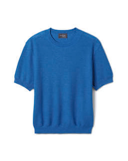 Col Rond Point Texturé - Bleu Brunnera