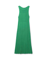 Robe Plissée Col Bateau - Vert Tupper