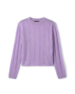 Pull Col Rond À Torsades Légères - Lilibeth