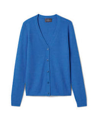 Gilet Maille Unie - Bleu Brunnera