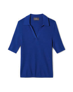 Polo Uni - Bleu Delphinium