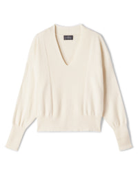 Pull V Jeu De Côtes - Naturel