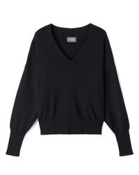Pull V Jeu De Côtes - Noir