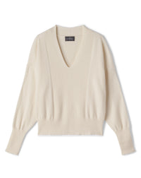 Pull V Jeu De Côtes - Naturel