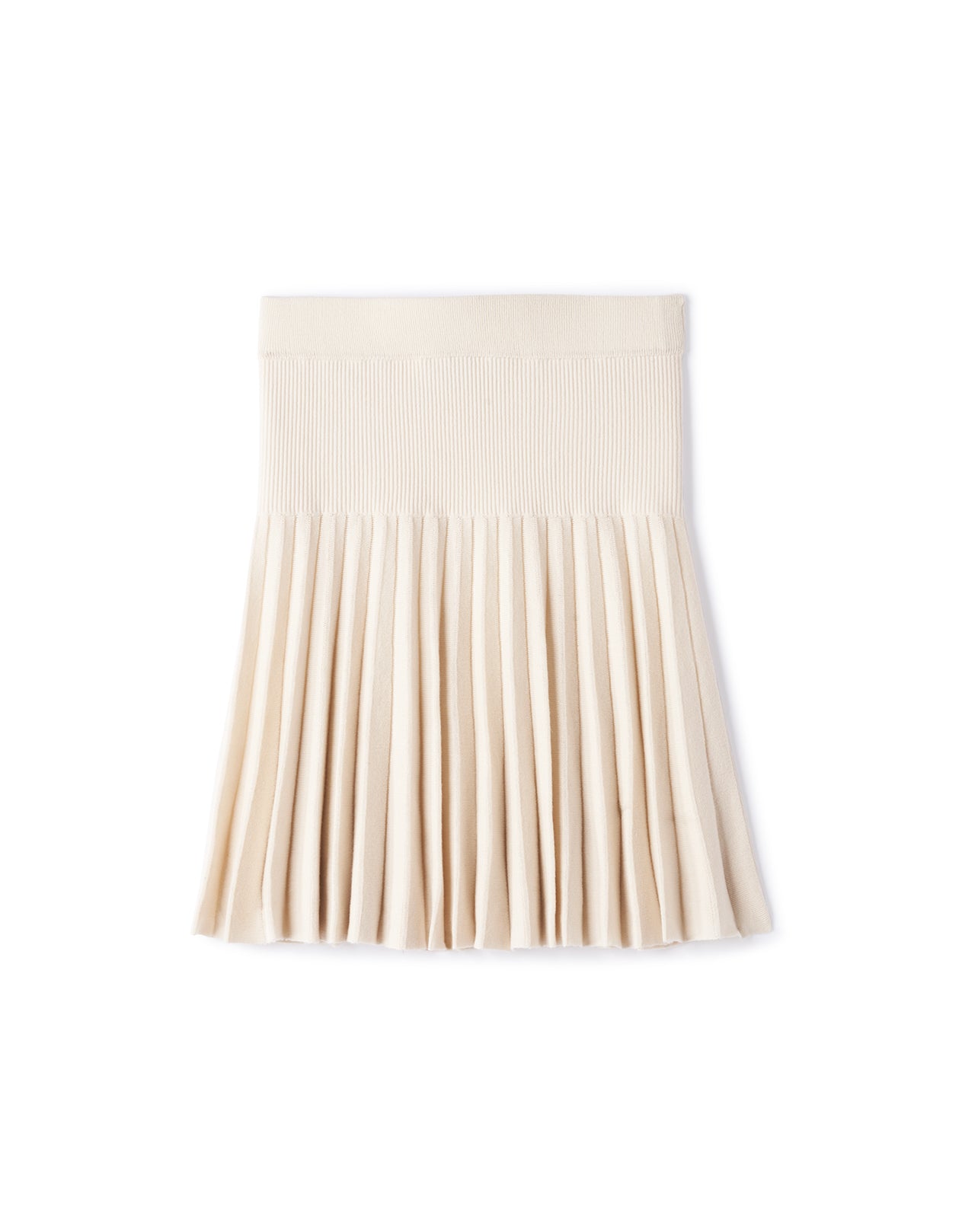 Mini Jupe Plissée - Naturel