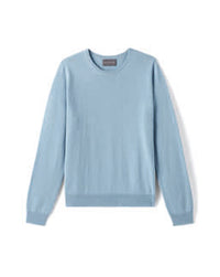 Pull Col Rond Classique - Bleu Glaz