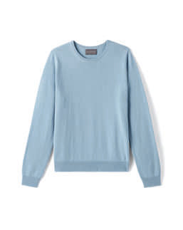 Pull Col Rond Classique - Bleu Glaz