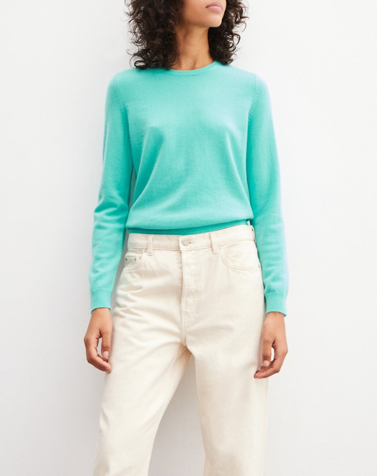 Classic cashmere crew neck jumper - Storm Grey