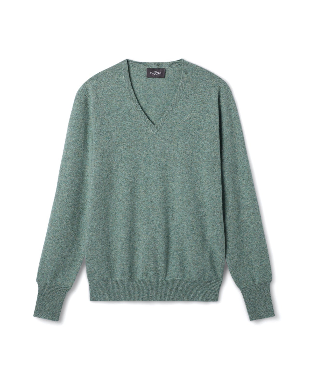 Pull Col V Classique - Feuille