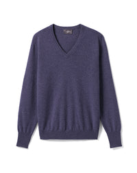 Pull Col V Classique - Iolite