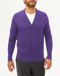 Classic cashmere V cardigan - Crocus