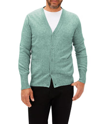 Classic cashmere V cardigan - Spruce