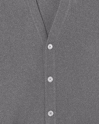 Classic cashmere V cardigan - Béton