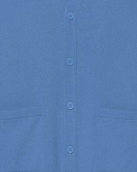 Classic cashmere V cardigan - Poseidon blue