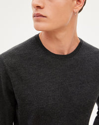 RECO90Pull col rond ultrafin - Gris