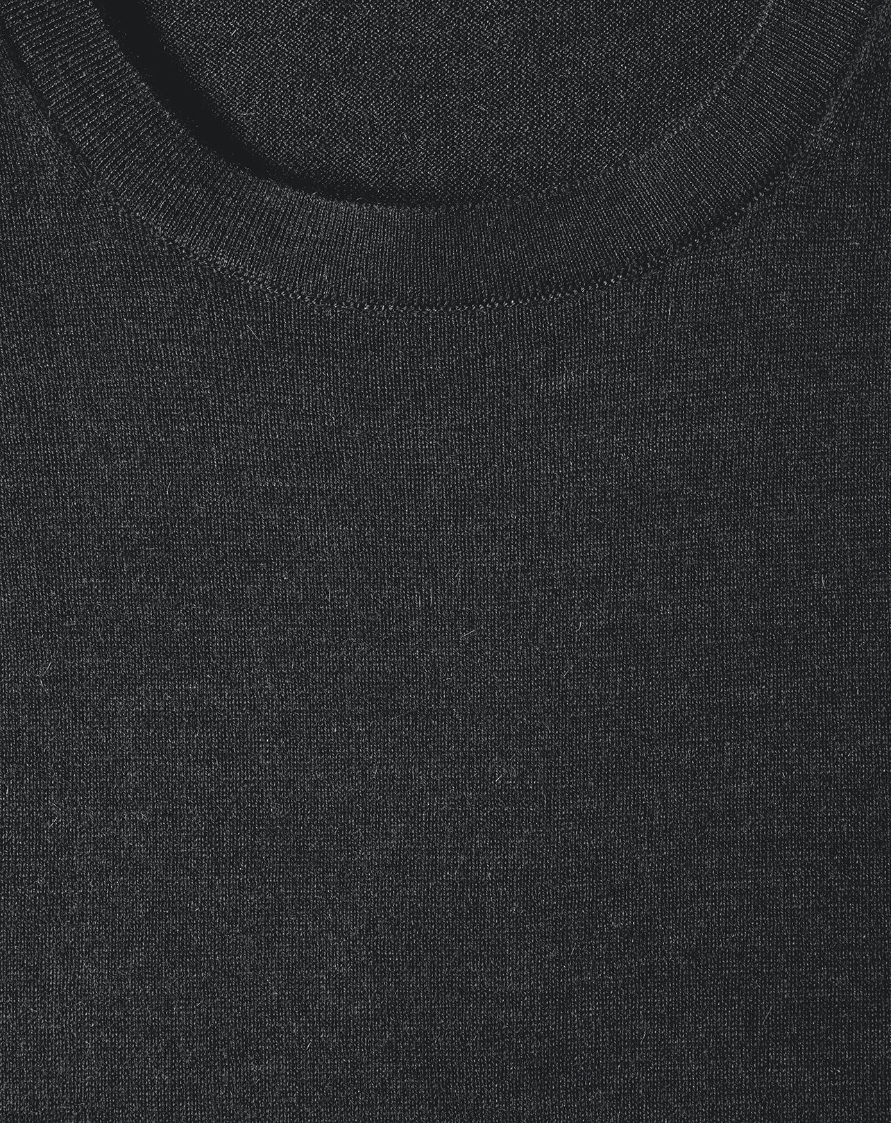 Ultra-fine cashmere crew neck jumper - Anthracite