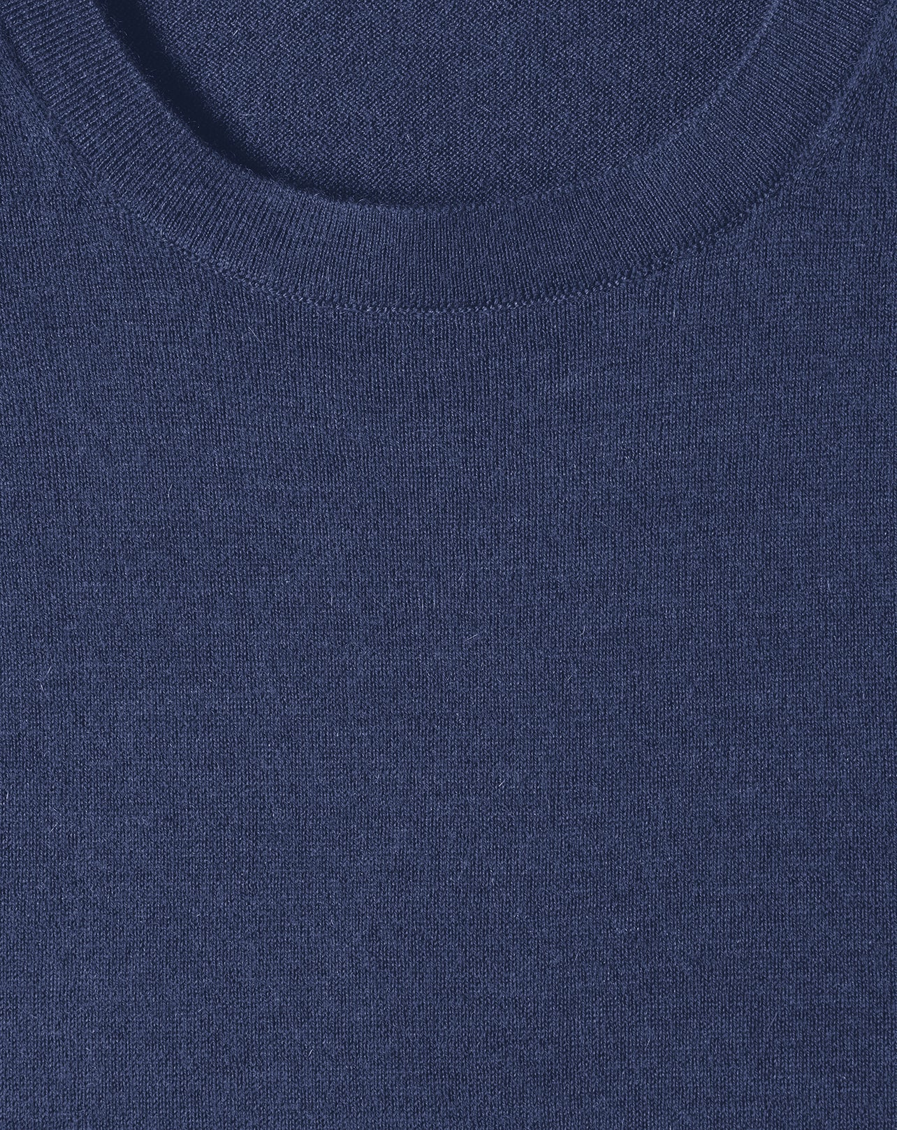 Pull ras de cou iconique ultrafin en cachemire - Indigo