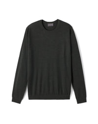 Ultra-fine cashmere crew neck jumper - Hunting