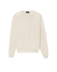 Pull ras de cou iconique ultrafin en cachemire - Tourterelle