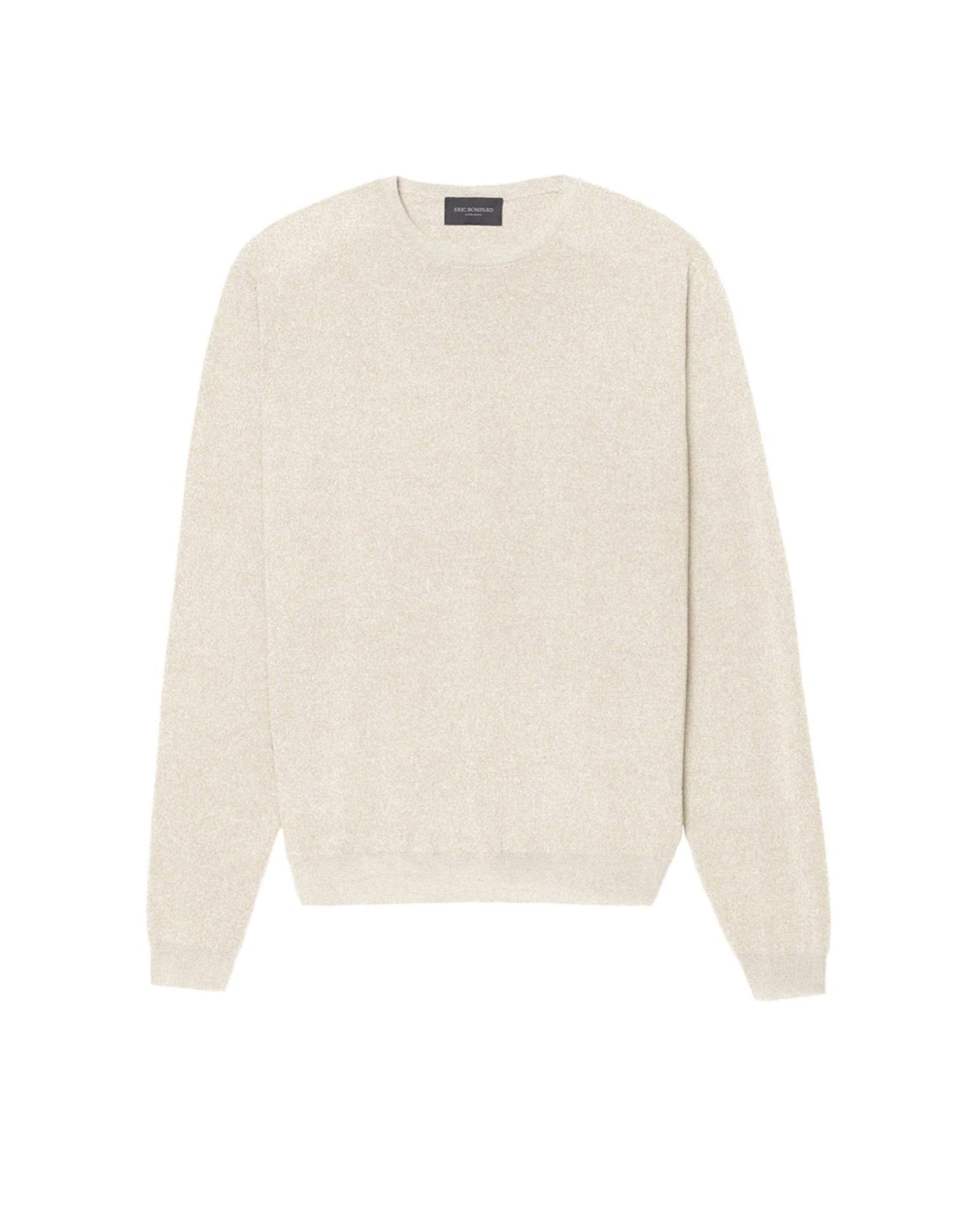 Pull ras de cou iconique ultrafin en cachemire - Tourterelle