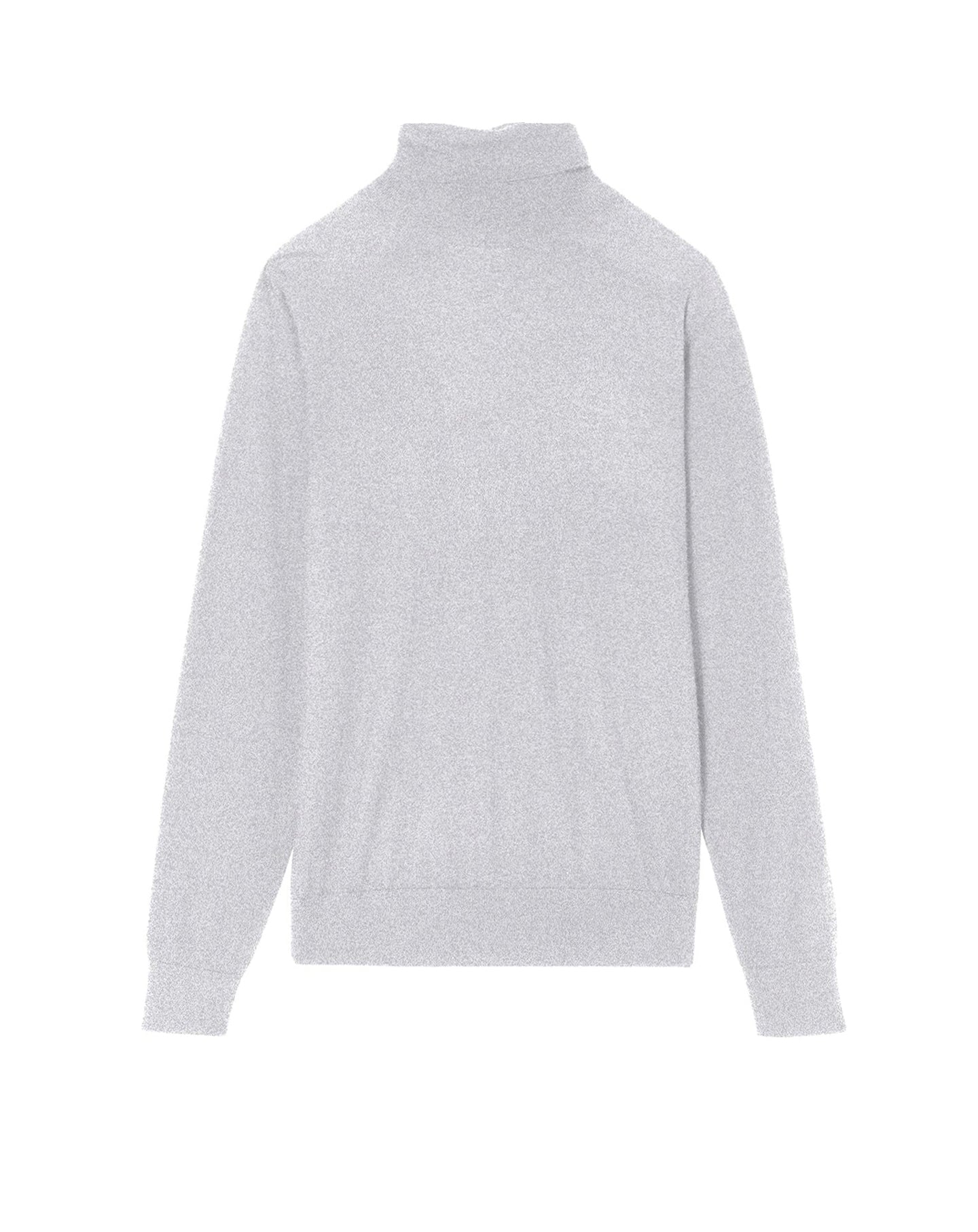 Pull col roulé ultrafin en cachemire - Gris Craie