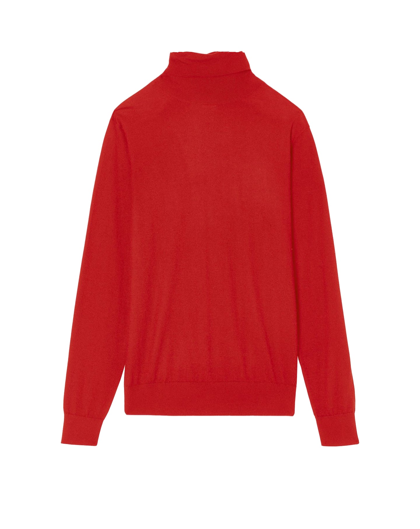Pull col roulé ultrafin en cachemire - Rubis