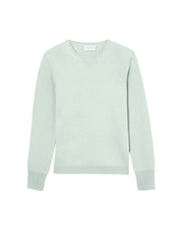 Slim-fit cashmere slit crew neck jumper - Jasmin