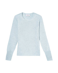 Slim-fit cashmere and silk slit jumper - Nuage