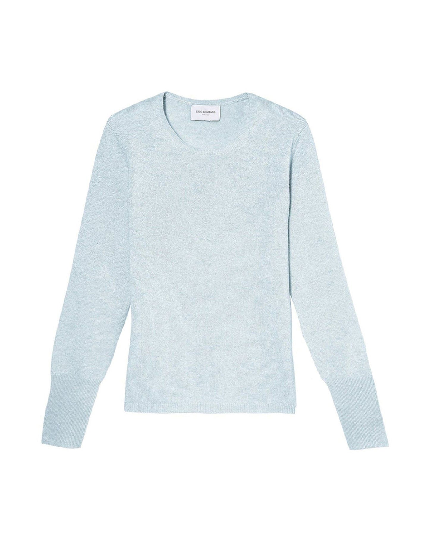Slim-fit cashmere and silk slit jumper - Nuage