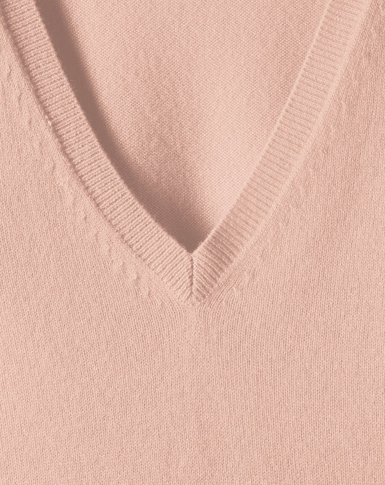 Slim-fit V-neck cashmere and silk slit jumper - Make Up