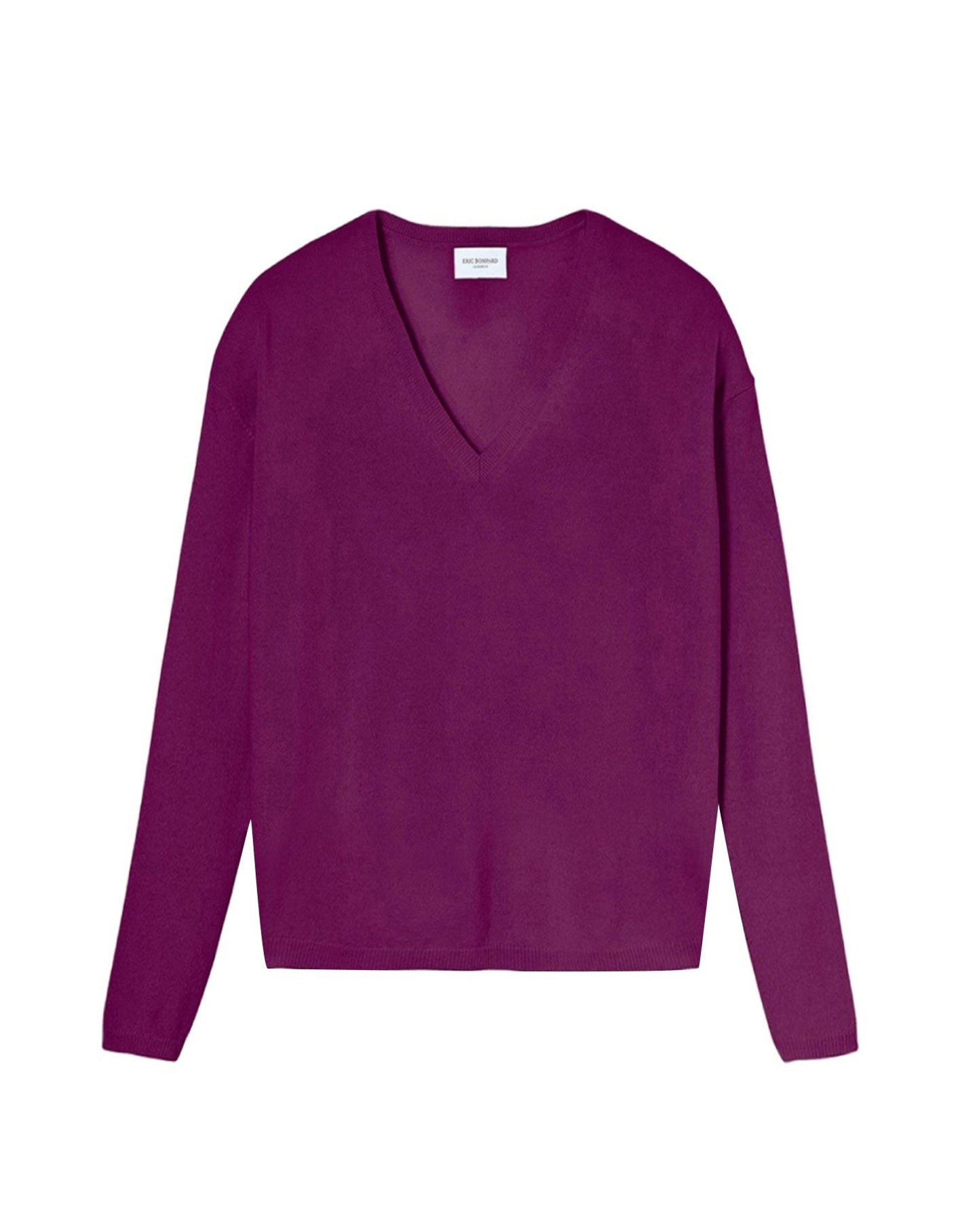 Oversized cashmere V jumper - Rose Samba