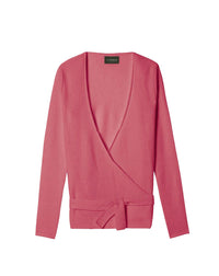 Cashmere wrap-around tie - Pitaya