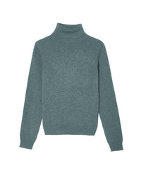 Pull col roulé classique en cachemire - Gris Connemara