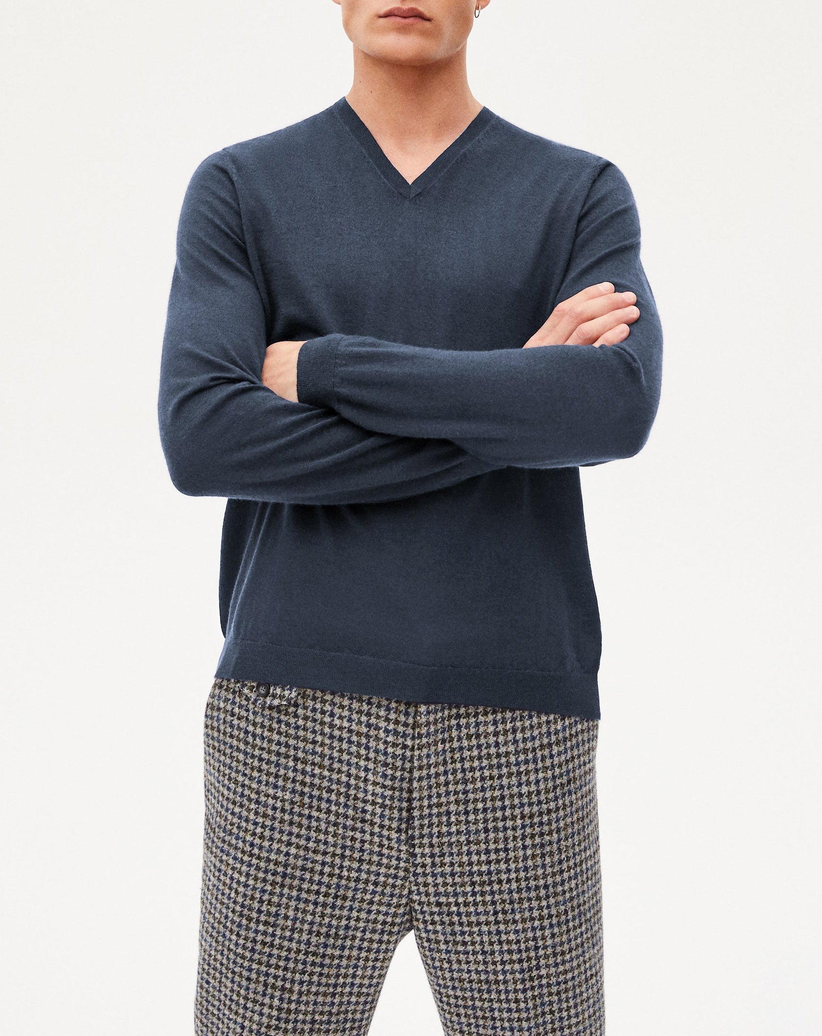 Ultra-fine cashmere jumper - Béton