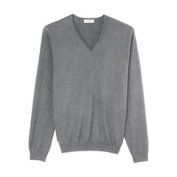 Pull Col V Ultrafin - Flanelle