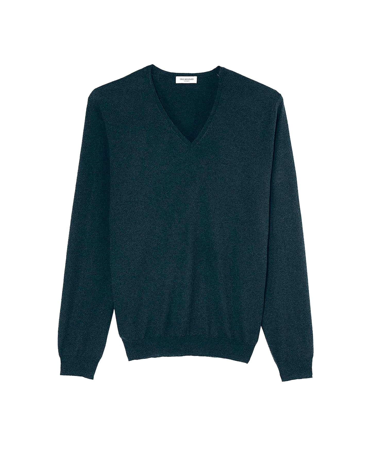 Ultra-fine cashmere V jumper - Graphite