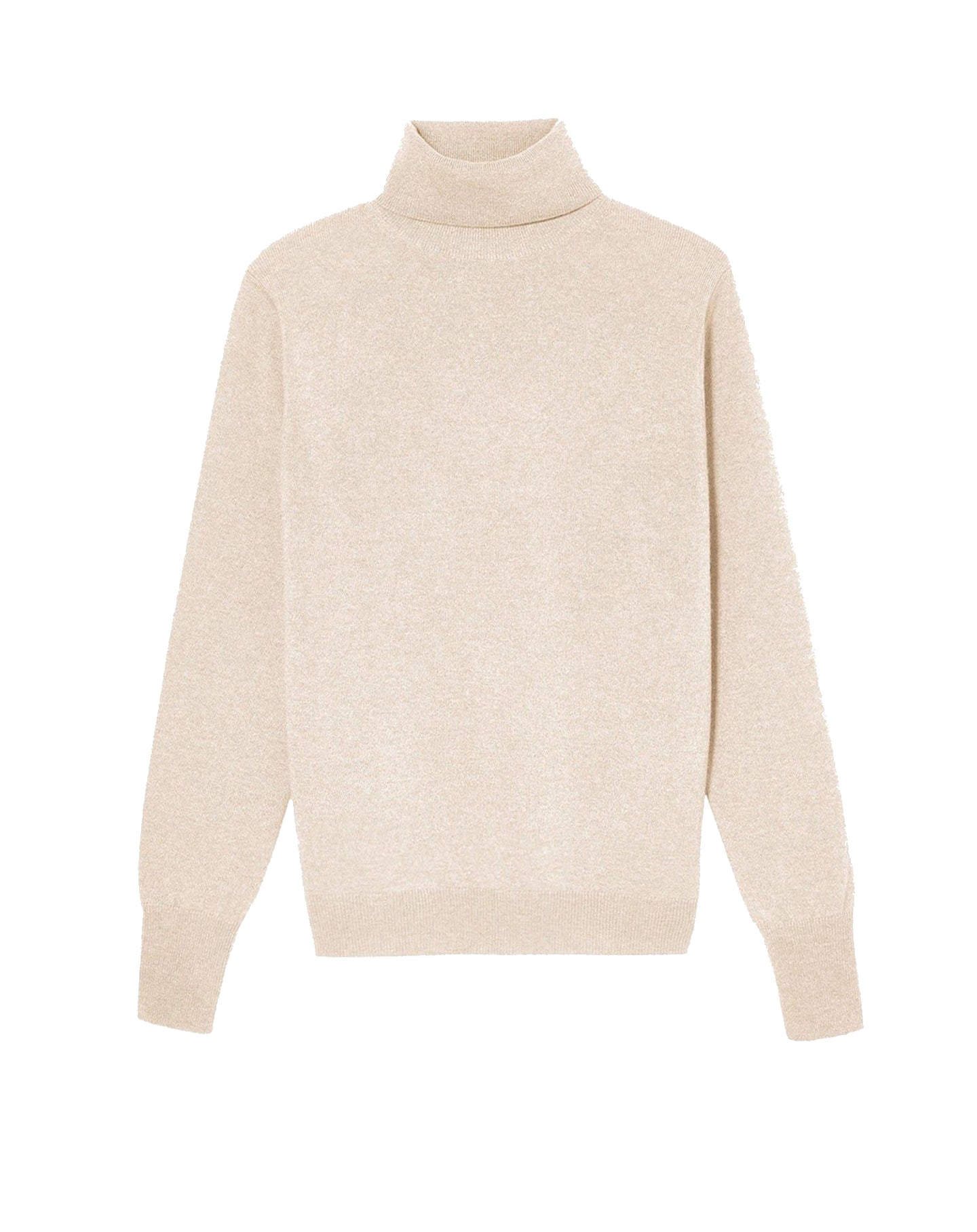 Classic cashmere turtleneck jumper - Tourterelle