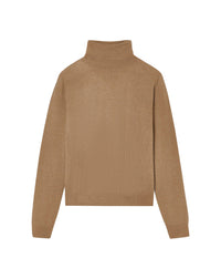 Ultra-fine cashmere turtleneck jumper - Camel