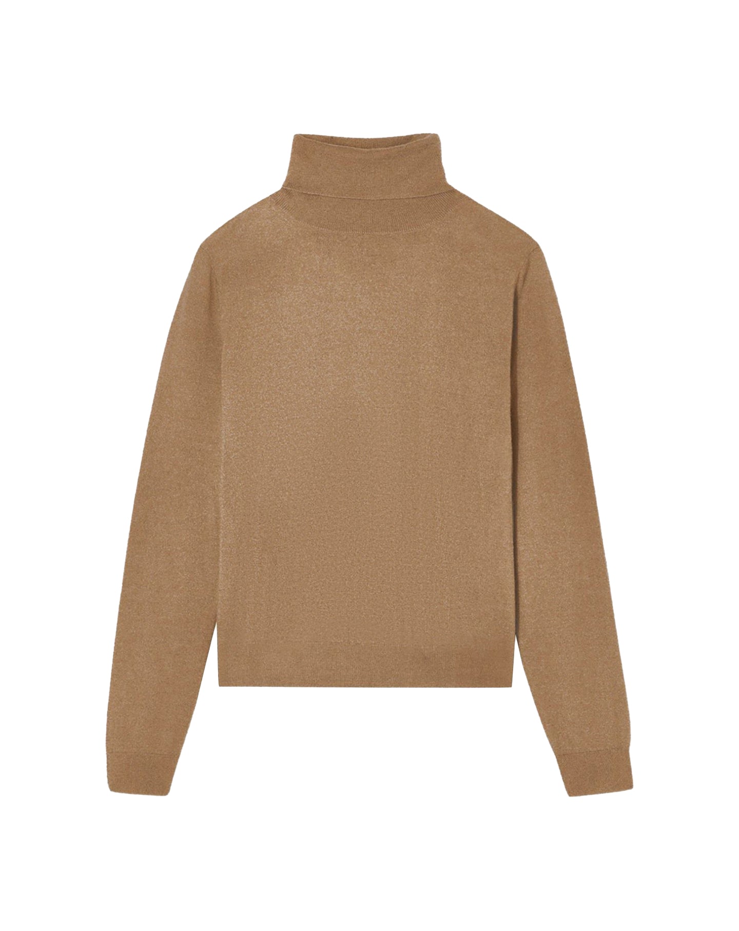 Ultra-fine cashmere turtleneck jumper - Camel