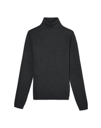 Slim-fit cashmere turtleneck jumper - Anthracite