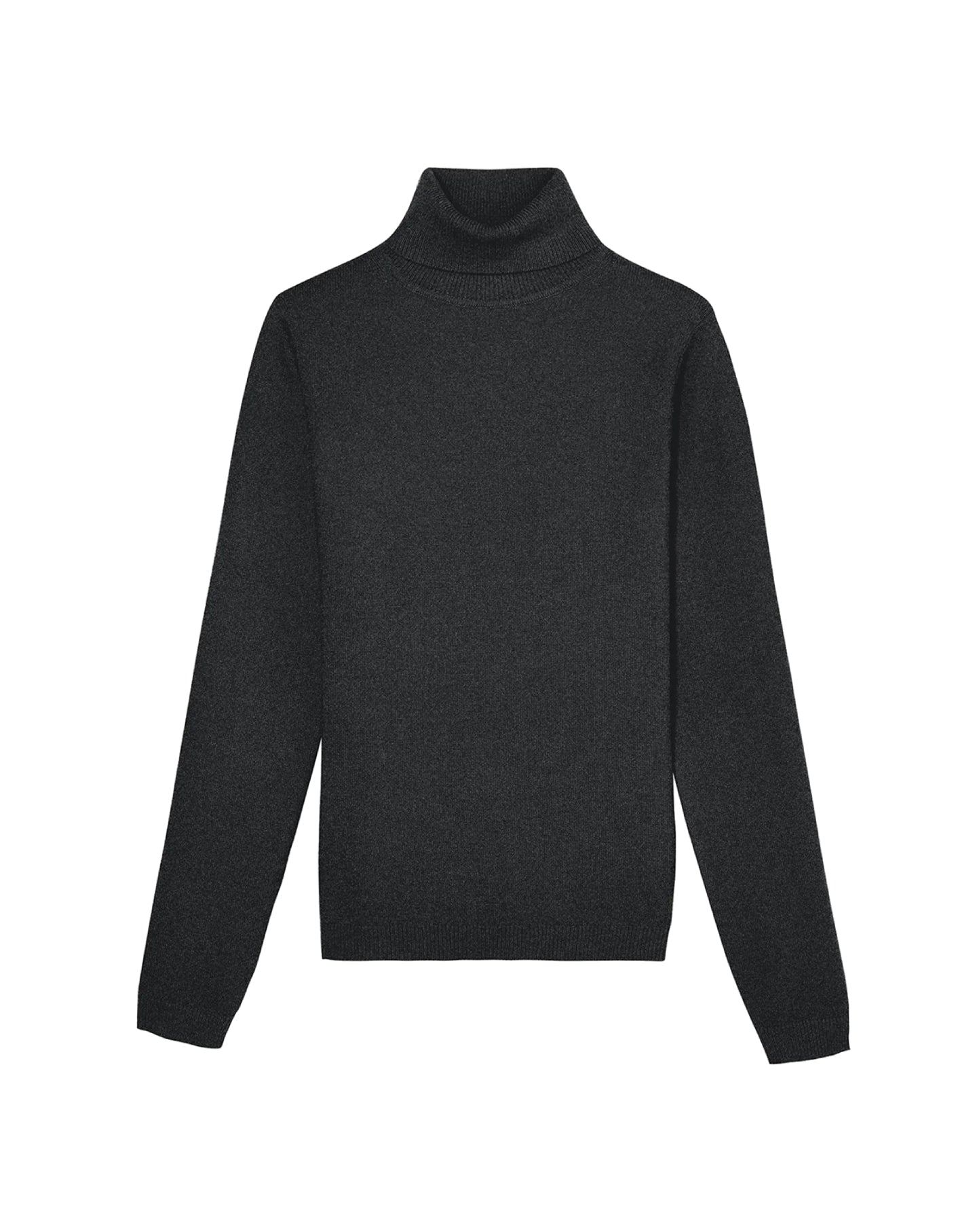 Slim-fit cashmere turtleneck jumper - Anthracite
