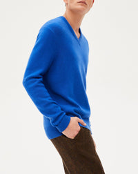 Cashmere V-neck jumper - Mykonos