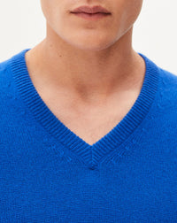 Cashmere V-neck jumper - Mykonos