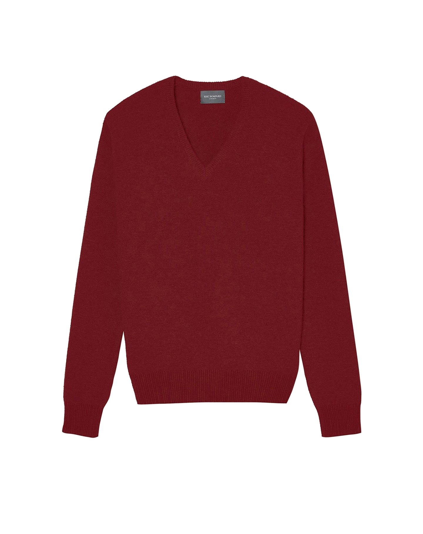 Pull V en cachemire - Rouge Guarana