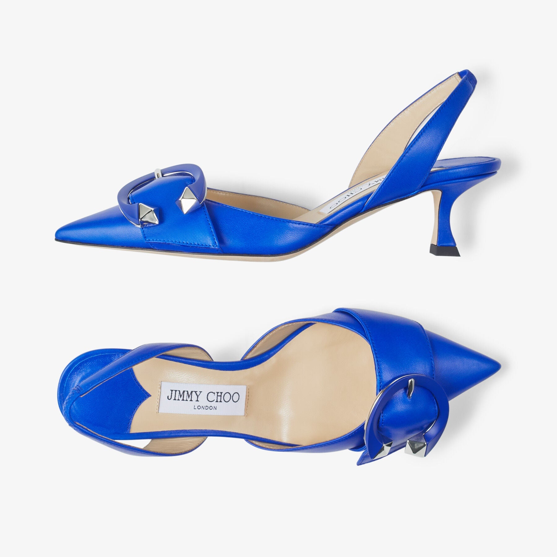 Slingbacks Moni 50 en cuir - Ultraviolet & Ultraviolet