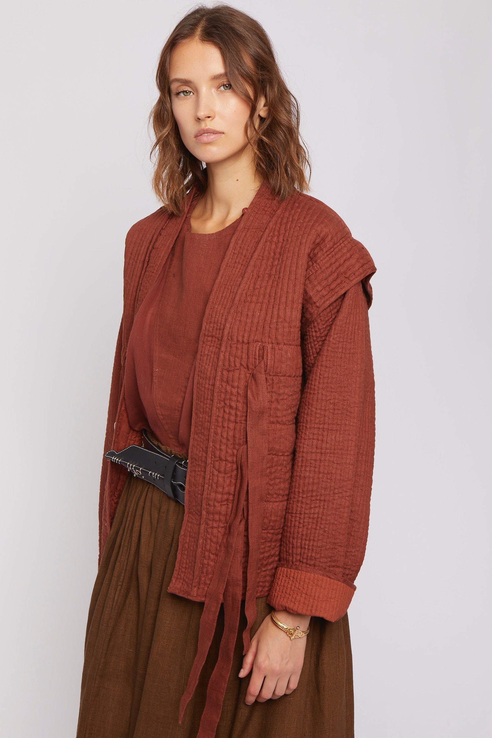 ZNOSTOCK_BLACK VESTE MONK - Black